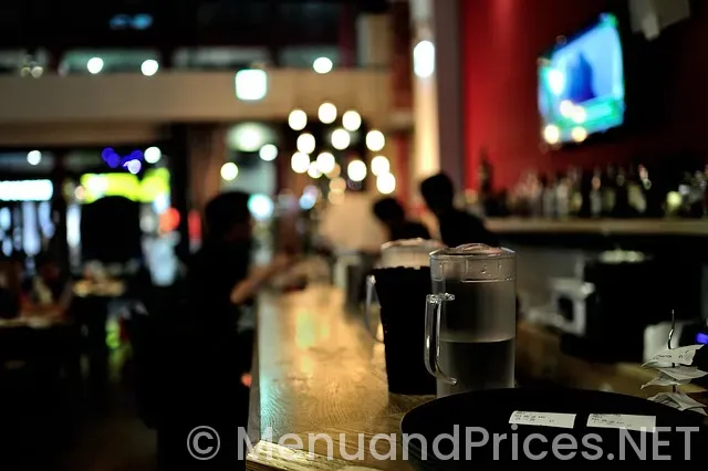 Altitude bar and lounge menu