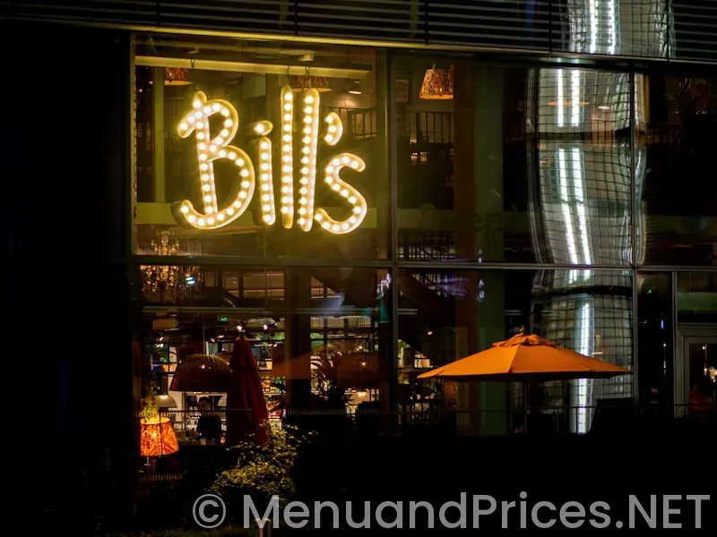 Bill miller's menu and prices