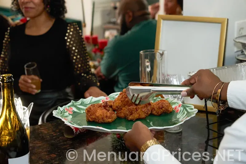 Buffalo wings menu and prices