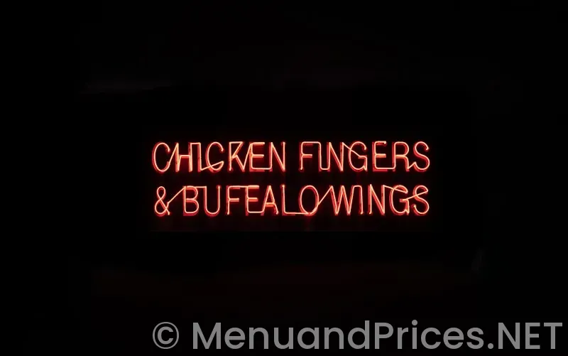 Buffalo wings menu and prices