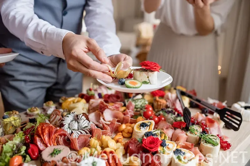Buffet menus for weddings