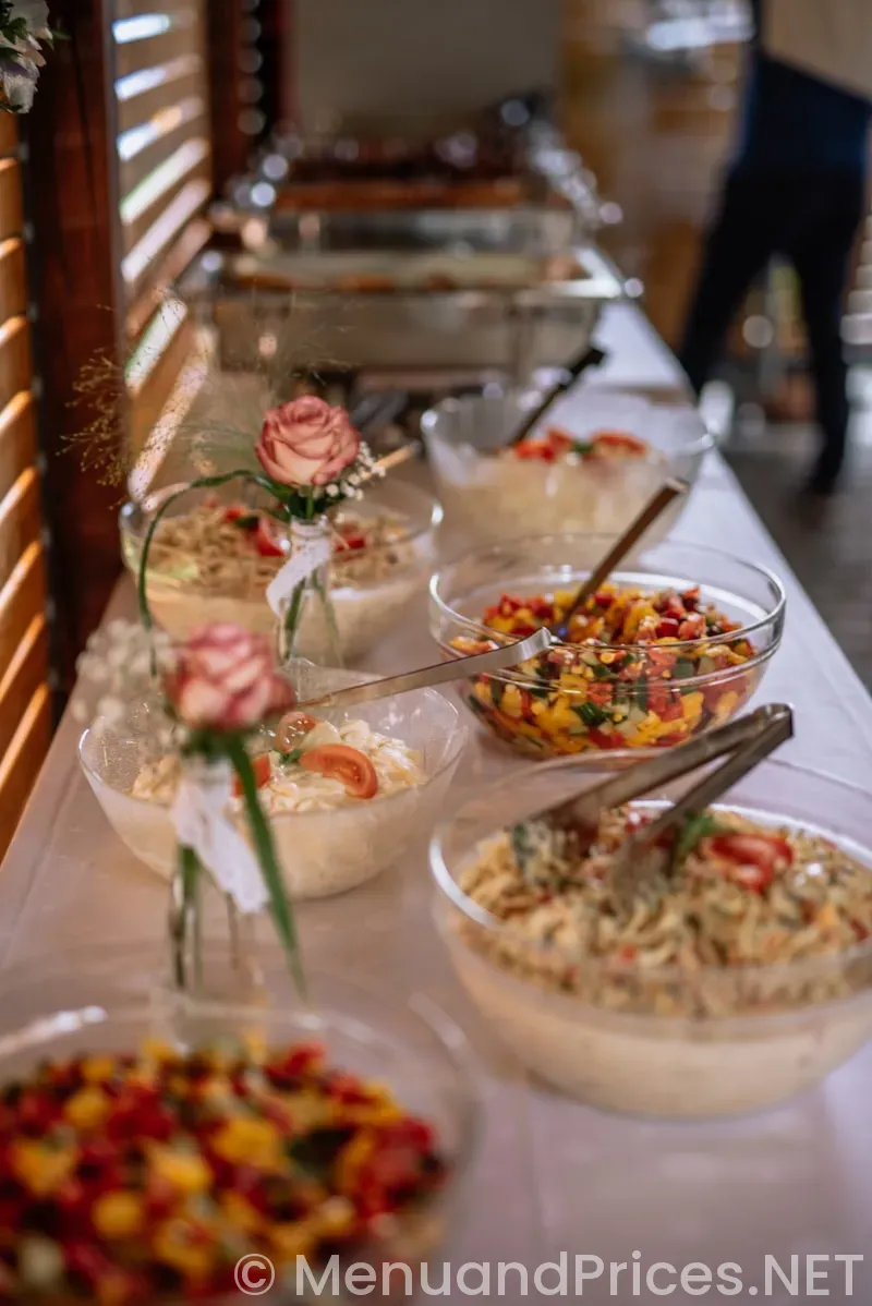 Buffet menus for weddings
