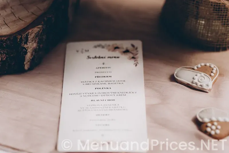 Buffet menus for weddings