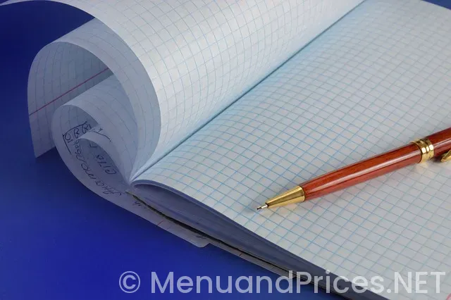 Business catering menu