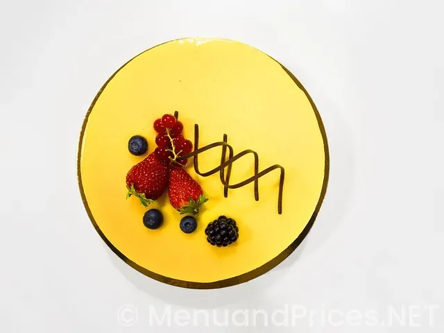 Cheesecake menu and prices