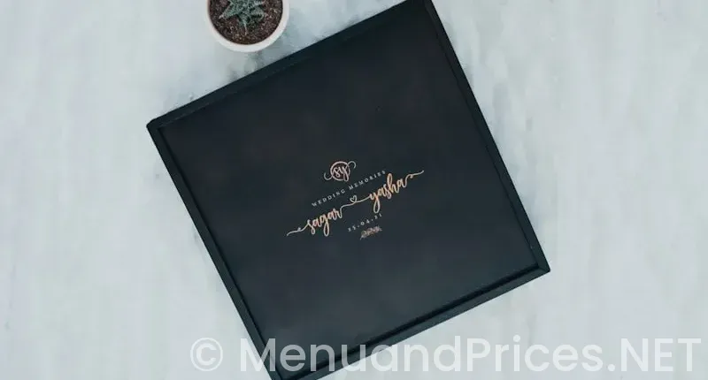Custom leather menus