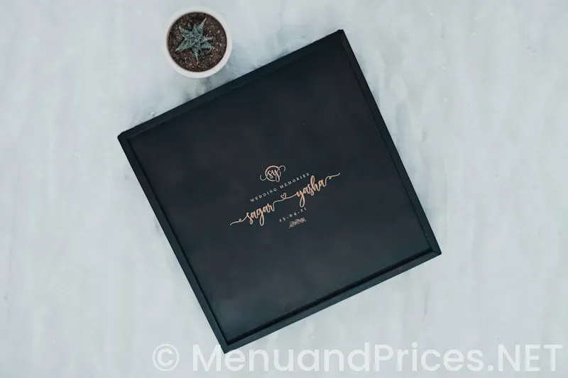 Custom leather menus