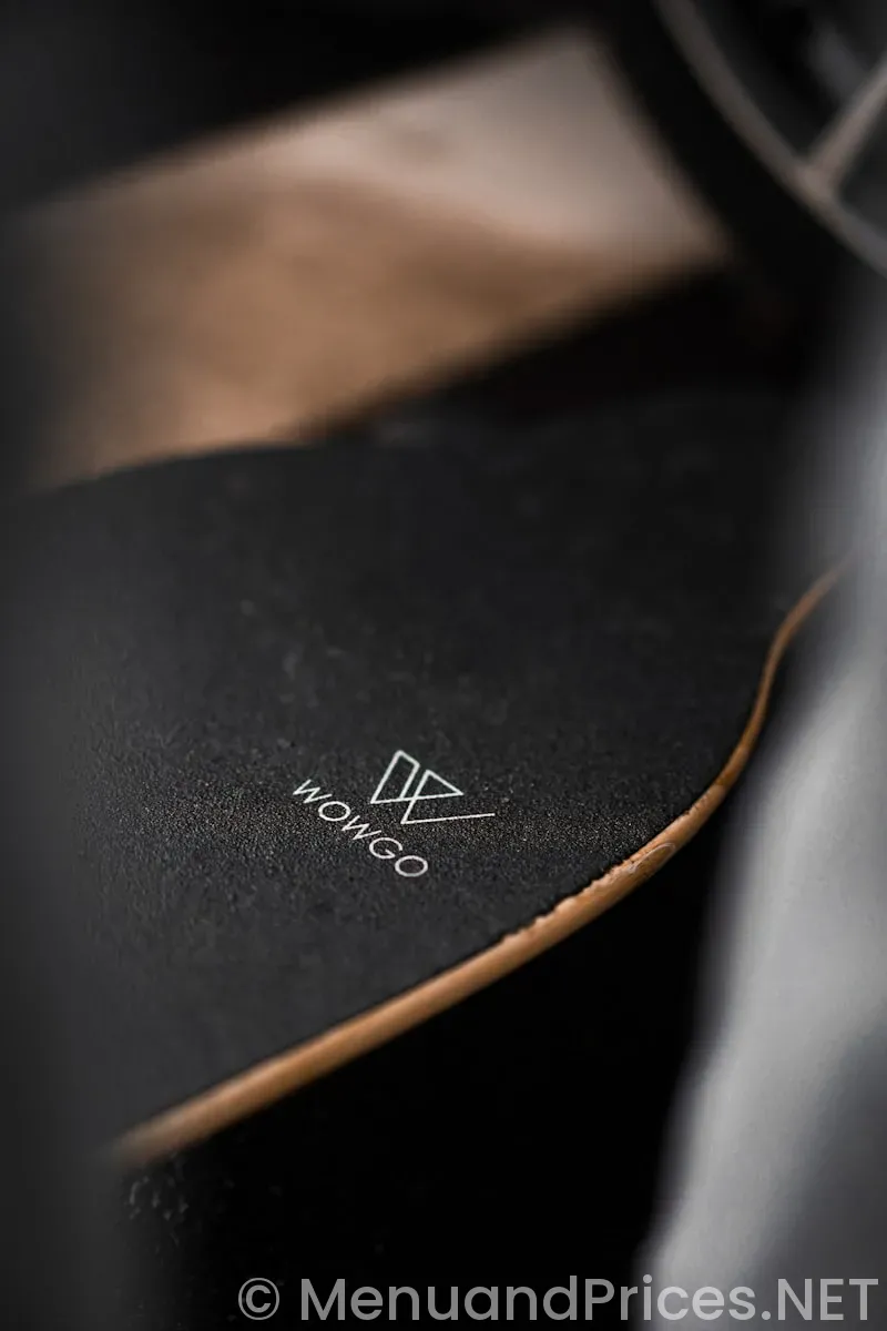 Custom leather menus