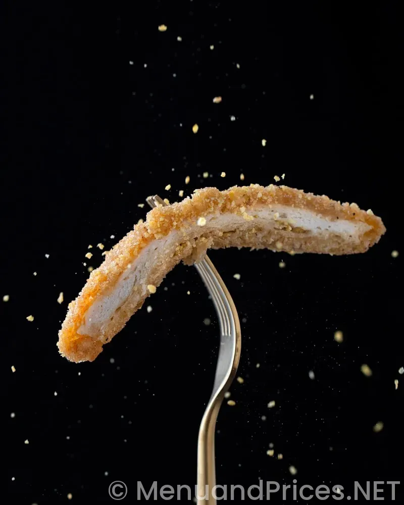 Fast food restaurant menus