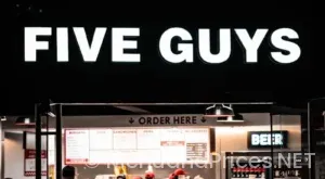 Five guys meal price