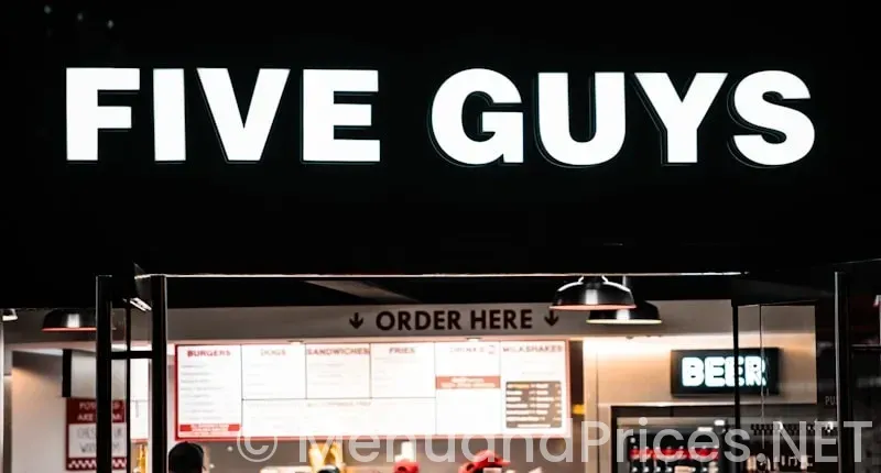 Five guys meal price