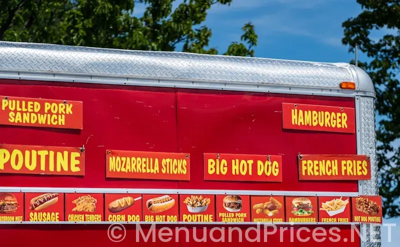 Food trucks menus