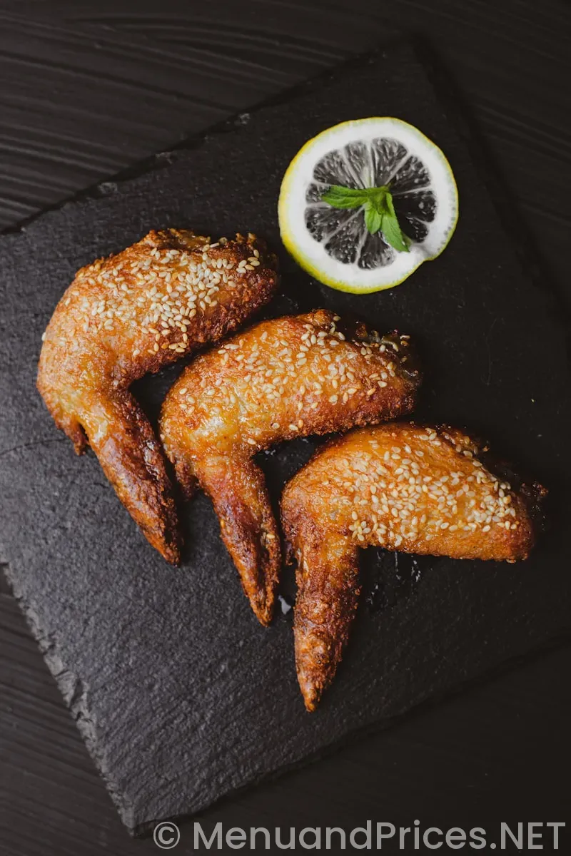 İt's just wings menu and prices
