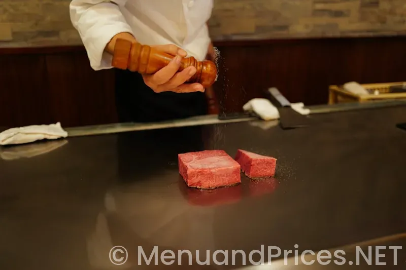 Kobe steakhouse menu and prices