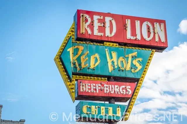 Menu board for restaurant