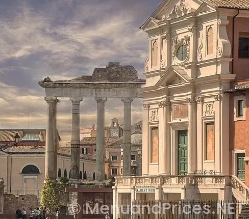 Menu Screen for Restaurant