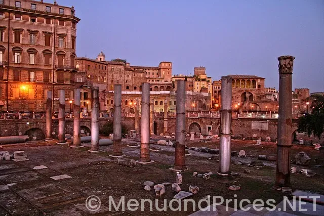 Menu screens for restaurants