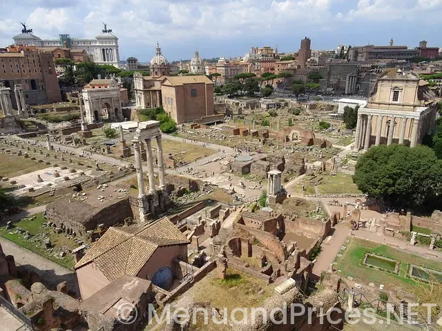 Menu screens for restaurants