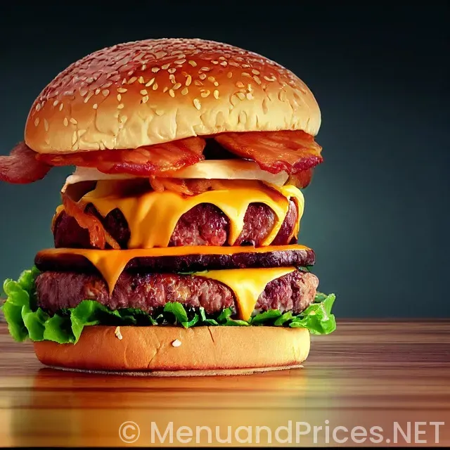 Menu types burger kebab