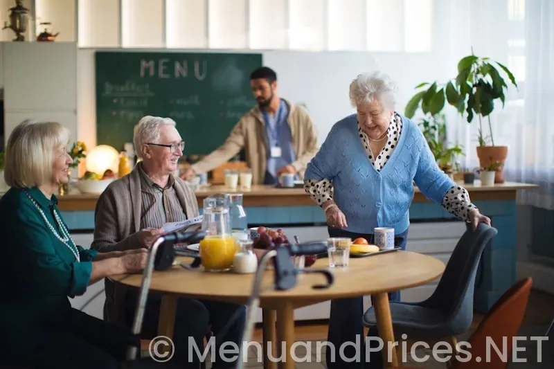 Menus for assisted living