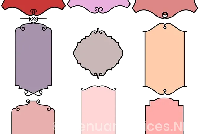 Minted wedding menus