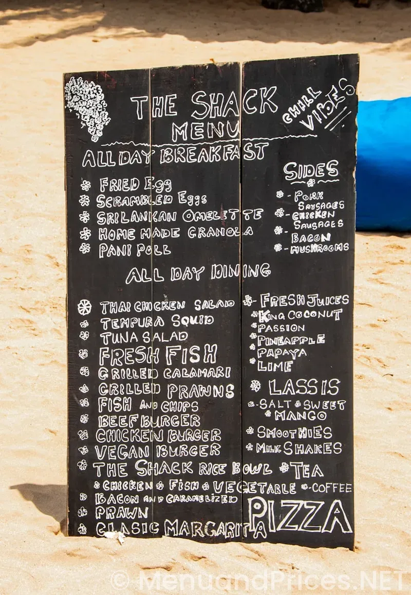 Mountain mike's menu and prices