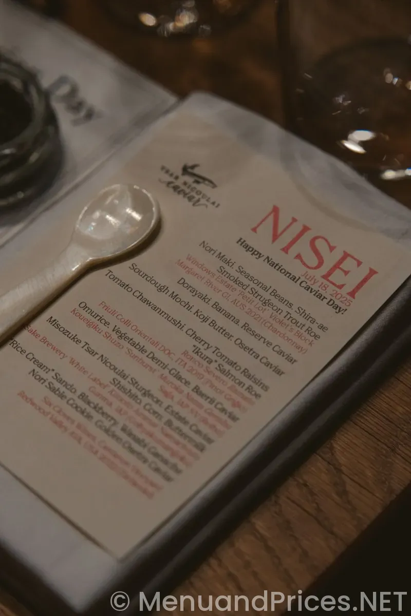 Ncl gem restaurant menus