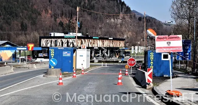 On the border menu and prices