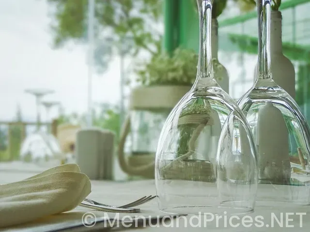 Restaurant menu screen