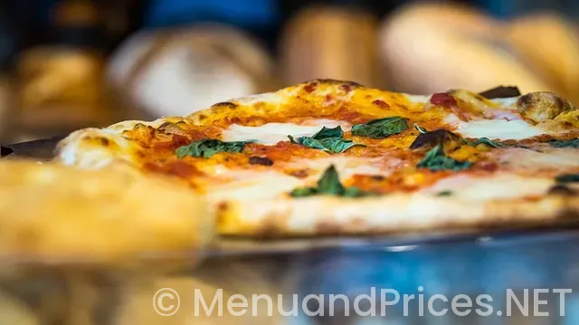 Restaurant menu screen