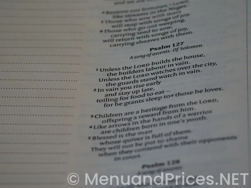 Sample menus for care homes