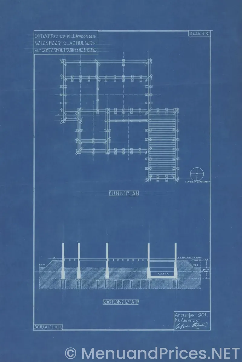 Submarine house menu and prices