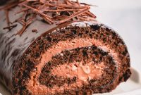 Sinful Chocolate Roll Cake
