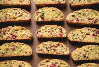 Crisp Cranberry Pistachio Biscotti