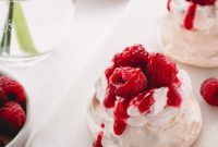 Petite Raspberry Pavlova Clouds