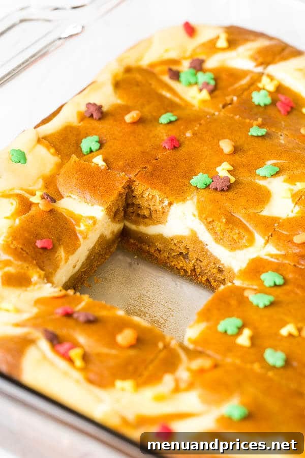 Pumpkin Cheesecake Bliss 6 Incredibly delicious marbled pumpkin cheesecake cake - your next new favorite dessert this season! Perfect for potlucks, holiday gatherings, and well, just because!