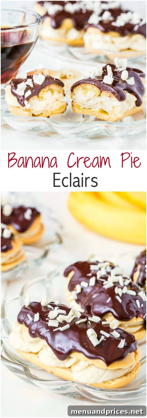 The same delicious banana cream pie flavors, but in a dainty pastry form! So indulgent and so good!
