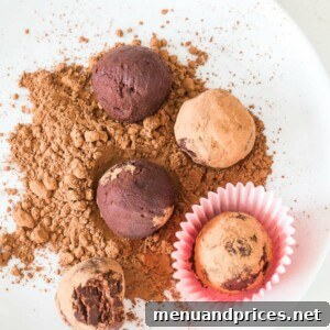 Beautifully crafted 2-Ingredient Drunken Truffles, ready to be served