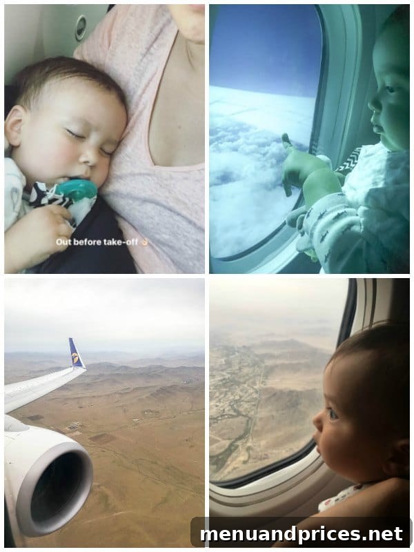 Grant's Inaugural Mongolian Expedition Part One 3 Baby Grant sleeping peacefully on the SkyBaby travel mattress during the international flight