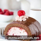 Decadent Chocolate Raspberry Roulade 6 Chocolate Roll Cake with Raspberry Mousse