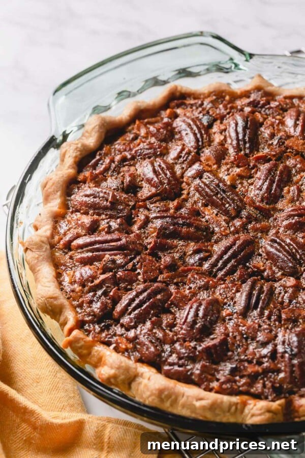 Heavenly Pecan Pie Perfection 8 Checking the doneness of pecan pie