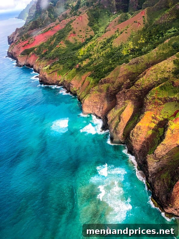 Kauai Through Toddler Eyes 11 Kauai waterfall from air 2
