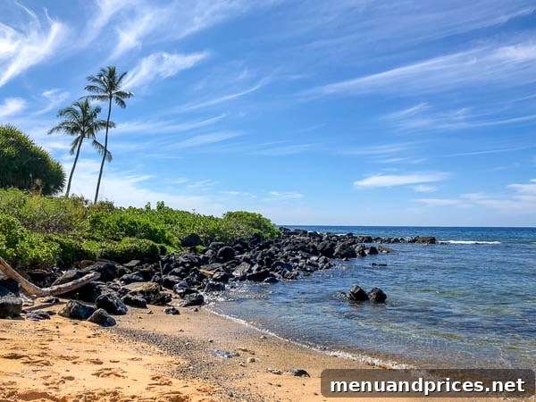 Kauai Through Toddler Eyes 31 South Shore beach view