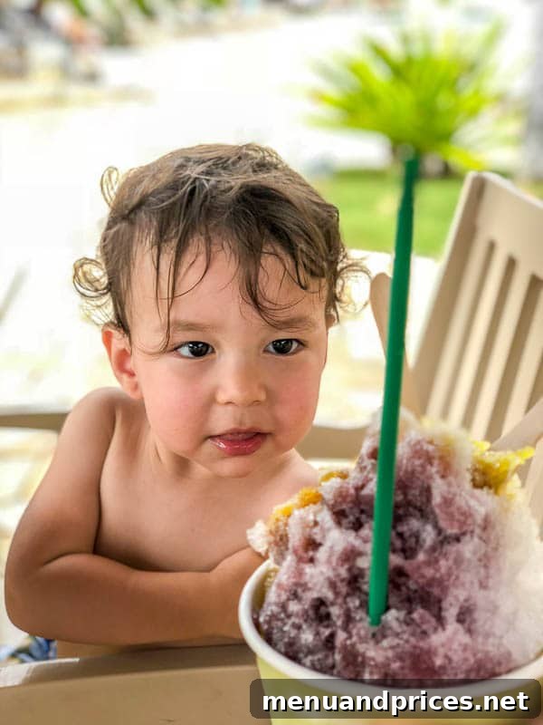 Kauai Through Toddler Eyes 51 Shave ice