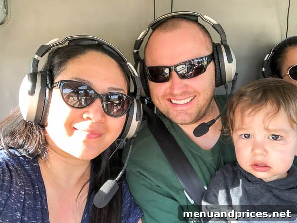 Kauai Through Toddler Eyes 8 Toddler in helicopter