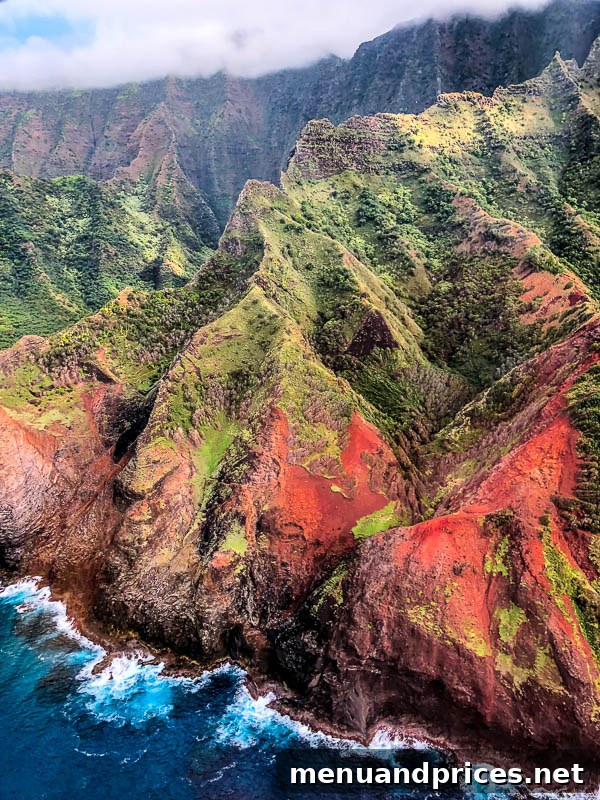 Kauai Through Toddler Eyes 10 Kauai waterfall from air 1