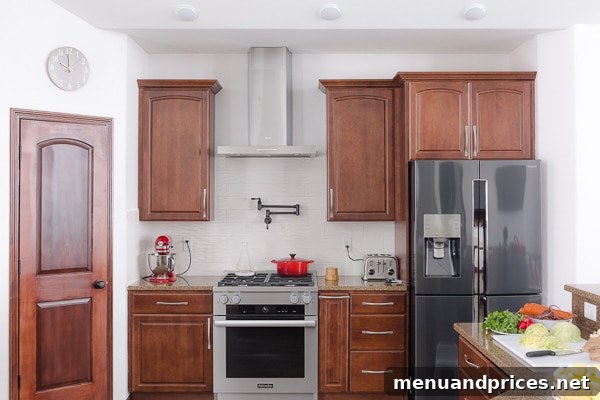 A closer look at the kitchen, highlighting the natural light streaming in and the blend of practical and beloved features.