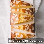 Yogurt-Kissed Almond Cake 9 Freshly baked almond yogurt cake, ready to be served.