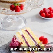 Raspberry Cake with Cream Cheese Frosting