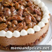 Pecan Pie Cheesecake slice